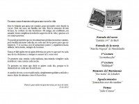 Programa de mano para bodas
